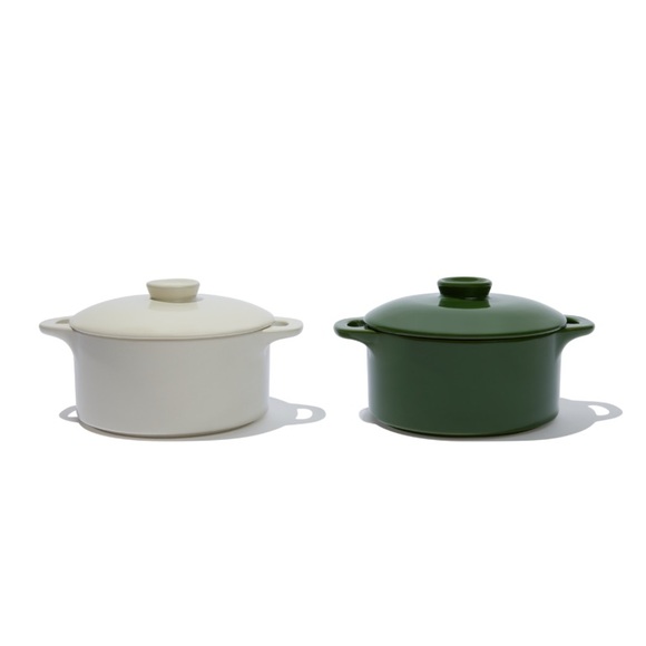 Brocc your Body Mini Round Ceramic Cocotte Set of 2 - Picture 4 of 4